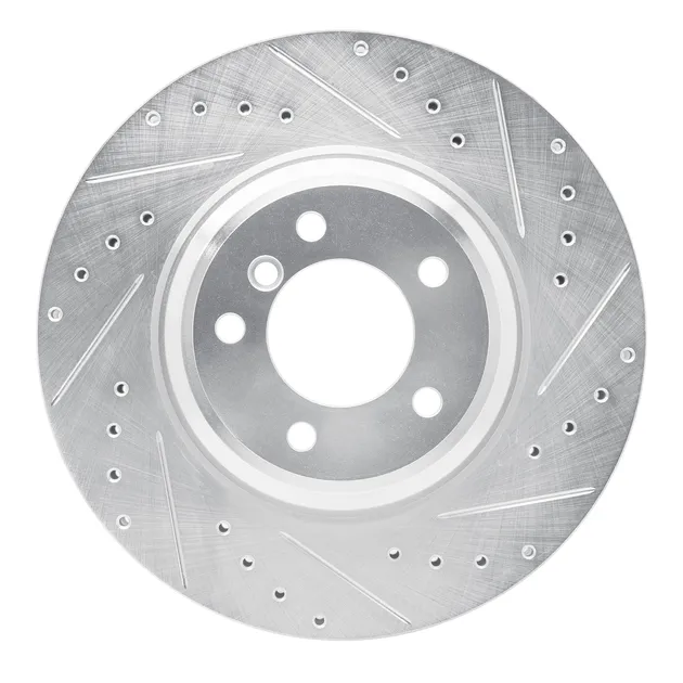 R1 Concepts EDZ-31082R Brake Rotor Drilled and Slotted Silver